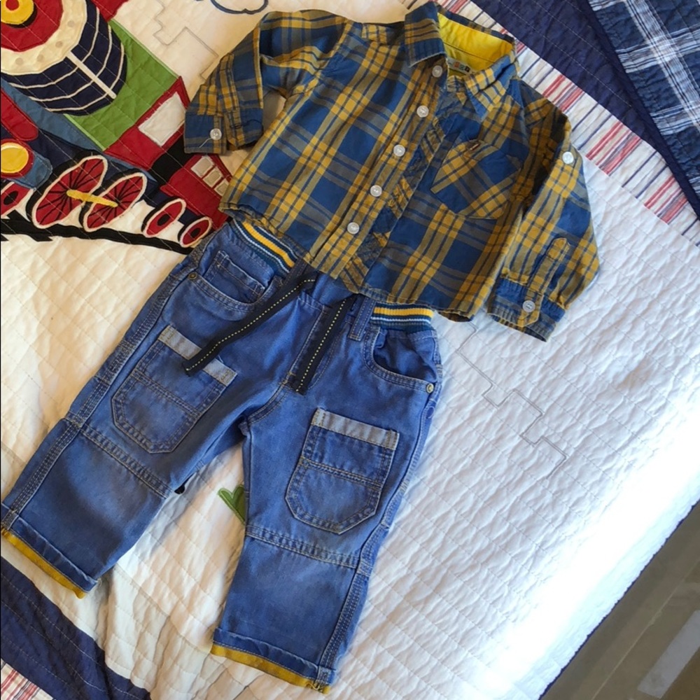 Boys jeans matching outfit